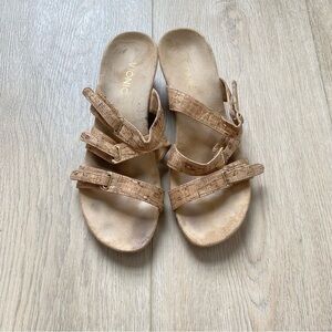 Vionic Orthotic Triple Strap Slide Wedges - Dwyn